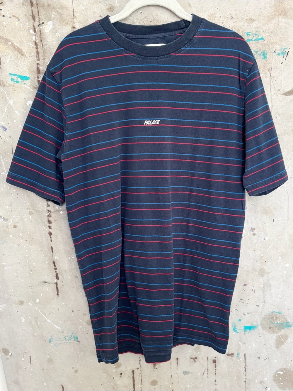 Palace Basically a Stripe T-Shirt Navy